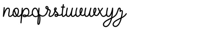 The Kallyne Font LOWERCASE