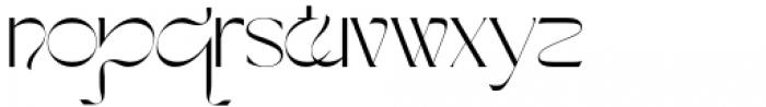 The Kaluge Regular Font LOWERCASE