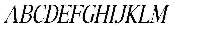 The Kayla Editorial Condensed Oblique Font UPPERCASE