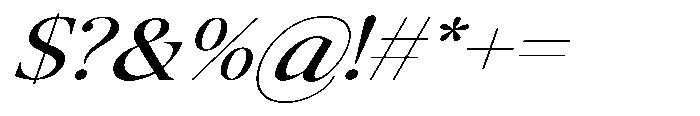 The Kayla Editorial Expanded Italic Font OTHER CHARS