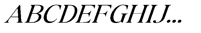 The Kayla Editorial Expanded Italic Font UPPERCASE