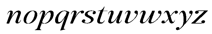 The Kayla Editorial Expanded Italic Font LOWERCASE