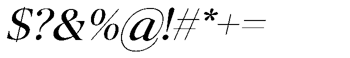The Kayla Editorial Expanded Oblique Narrow Font OTHER CHARS