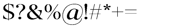 The Kayla Editorial Expanded Font OTHER CHARS