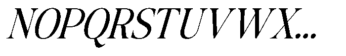 The Kayla Editorial Italic Narrow Font UPPERCASE