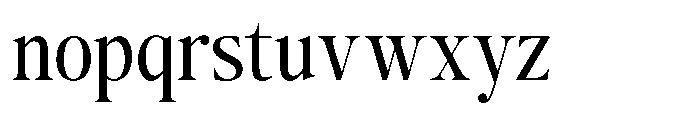 The Kayla Editorial Narrow Font LOWERCASE