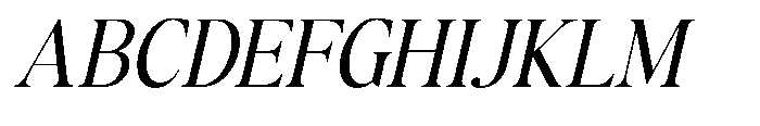 The Kayla Editorial Oblique Narrow Font UPPERCASE