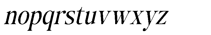 The Kayla Editorial Oblique Narrow Font LOWERCASE