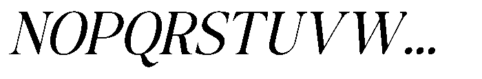 The Kayla Editorial Oblique Font UPPERCASE