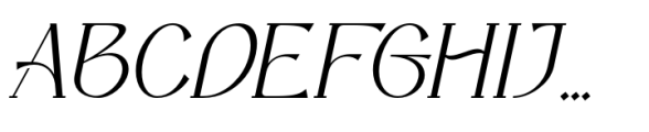 The King Maker Italic Font UPPERCASE