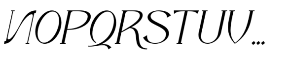 The King Maker Italic Font UPPERCASE