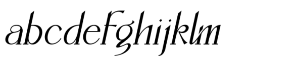 The King Maker Italic Font LOWERCASE