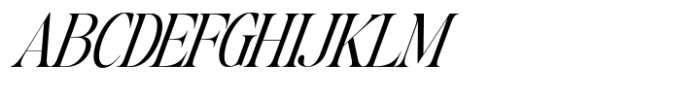 The Kingsy Condensed Italic Font UPPERCASE