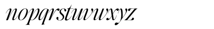 The Kingsy Condensed Italic Font LOWERCASE