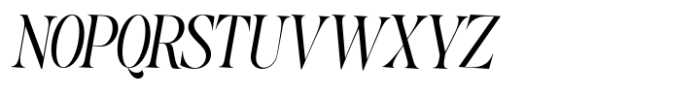The Kingsy Condensed Slanted Font UPPERCASE