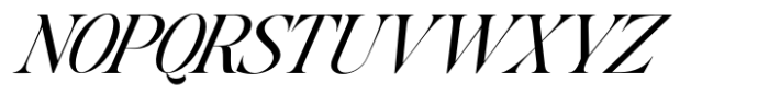 The Kingsy Expanded Italic Font UPPERCASE