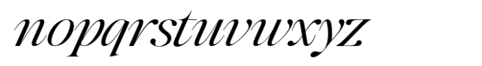 The Kingsy Expanded Italic Font LOWERCASE