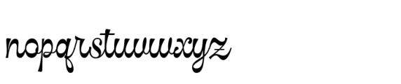 The Lady Bird Script Font LOWERCASE