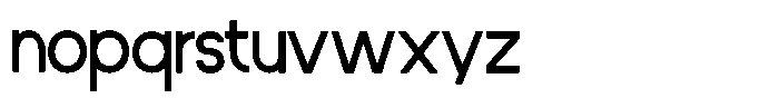The Lamian Font LOWERCASE