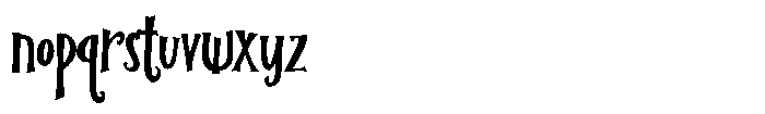 The Last Visitor Font LOWERCASE