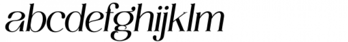 The Lastone Italic Font LOWERCASE