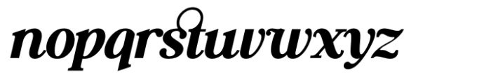 The Latest Perfectly Bold Italic Font LOWERCASE