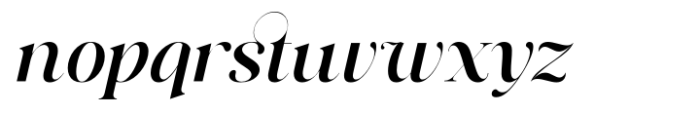 The Latest Perfectly Light Italic Font LOWERCASE