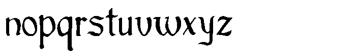 The Lovers Hand Font LOWERCASE