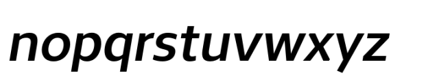 The Main Semi Bold Italic Font LOWERCASE