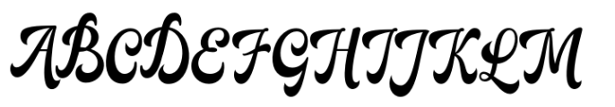 The Manthe Regular Font UPPERCASE