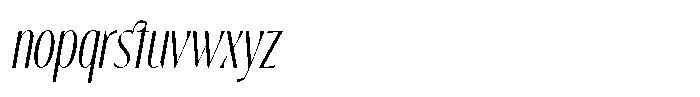 The Marlynes Slant Font LOWERCASE