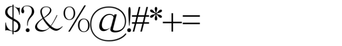 The Minang Thin Font OTHER CHARS