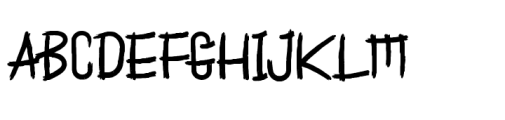 The Mukote Font UPPERCASE