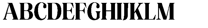 The Musa Editorial Condensed Font UPPERCASE