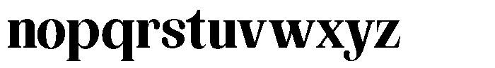 The Musa Editorial Condensed Font LOWERCASE