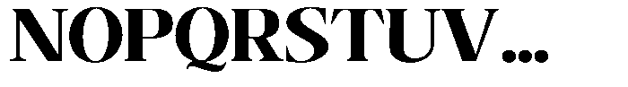 The Musa Editorial Expanded Font UPPERCASE