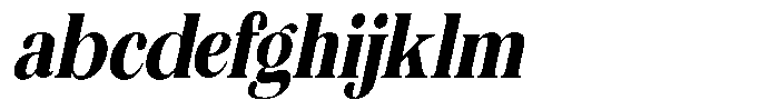 The Musa Editorial Extra Condensed Slant FONT