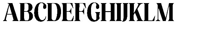 The Musa Editorial Extra Condensed Font UPPERCASE