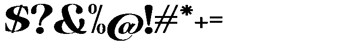 The Musa Editorial Extra Expanded Font OTHER CHARS