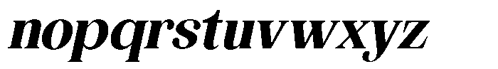 The Musa Editorial Semi Condensed Slant Font LOWERCASE