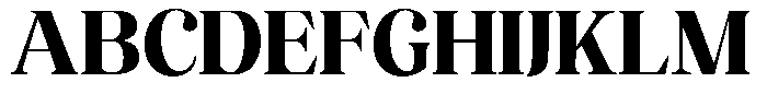 The Musa Editorial Semi Expanded Font UPPERCASE