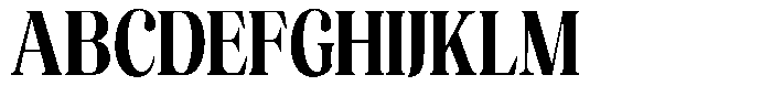 The Musa Editorial Ultra Condensed Font UPPERCASE