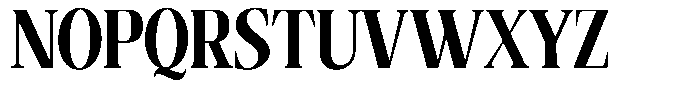 The Musa Editorial Ultra Condensed Font UPPERCASE