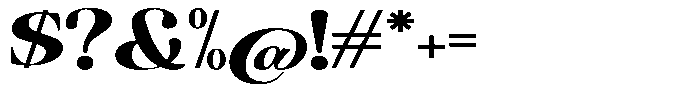 The Musa Editorial Ultra Expanded Font OTHER CHARS
