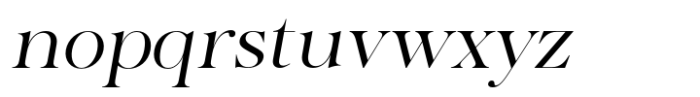 The Naina Grand Regular Italic Font LOWERCASE