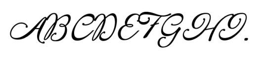 The Naina Grand Regular script Font UPPERCASE