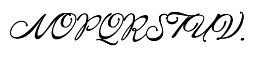 The Naina Grand Regular script Font UPPERCASE