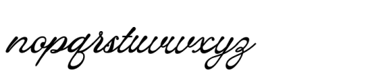 The Naina Grand Regular script Font LOWERCASE