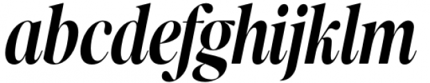 The New Elegance Condensed Italic Font LOWERCASE