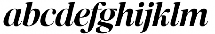 The New Elegance Italic Font LOWERCASE